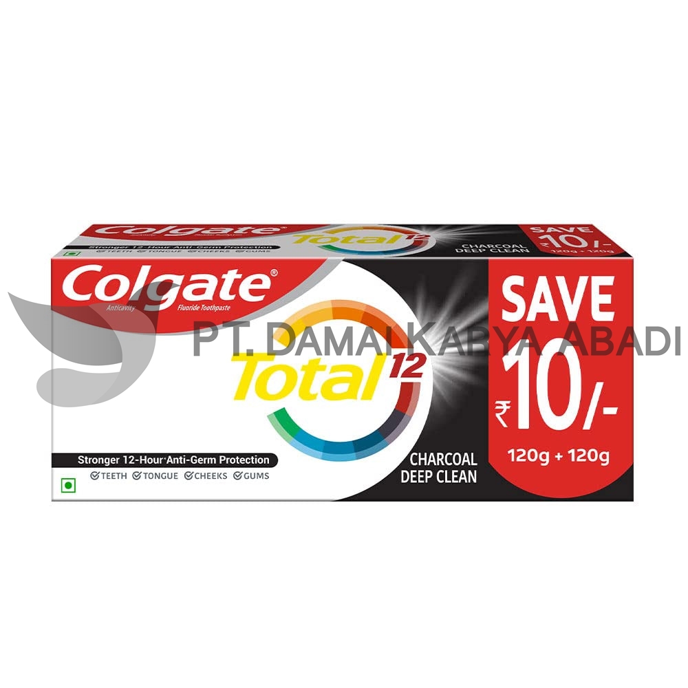 COLGATE TOTAL CHARCOAL PACK OF 2
