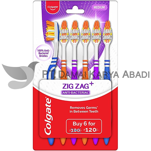 COLGATE ZIGZAG ANTI BACTERIAL PACK OF 6