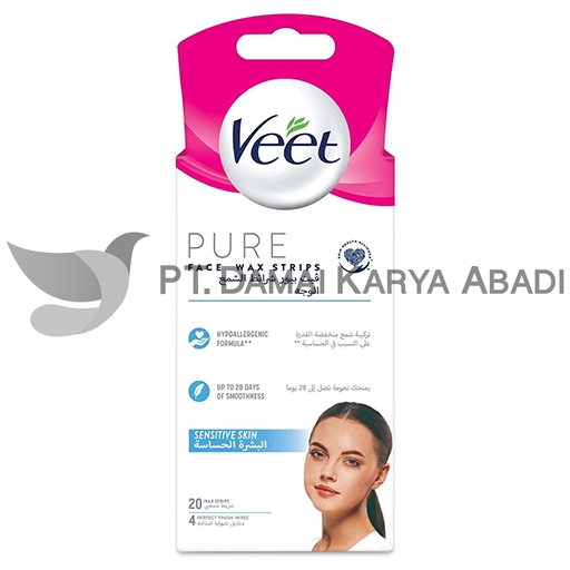 VEET PURE FACE HAIR WAX STRIPS